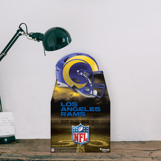 Los Angeles Rams:   Helmet  Mini   Cardstock Cutout  - Officially Licensed NFL    Stand Out