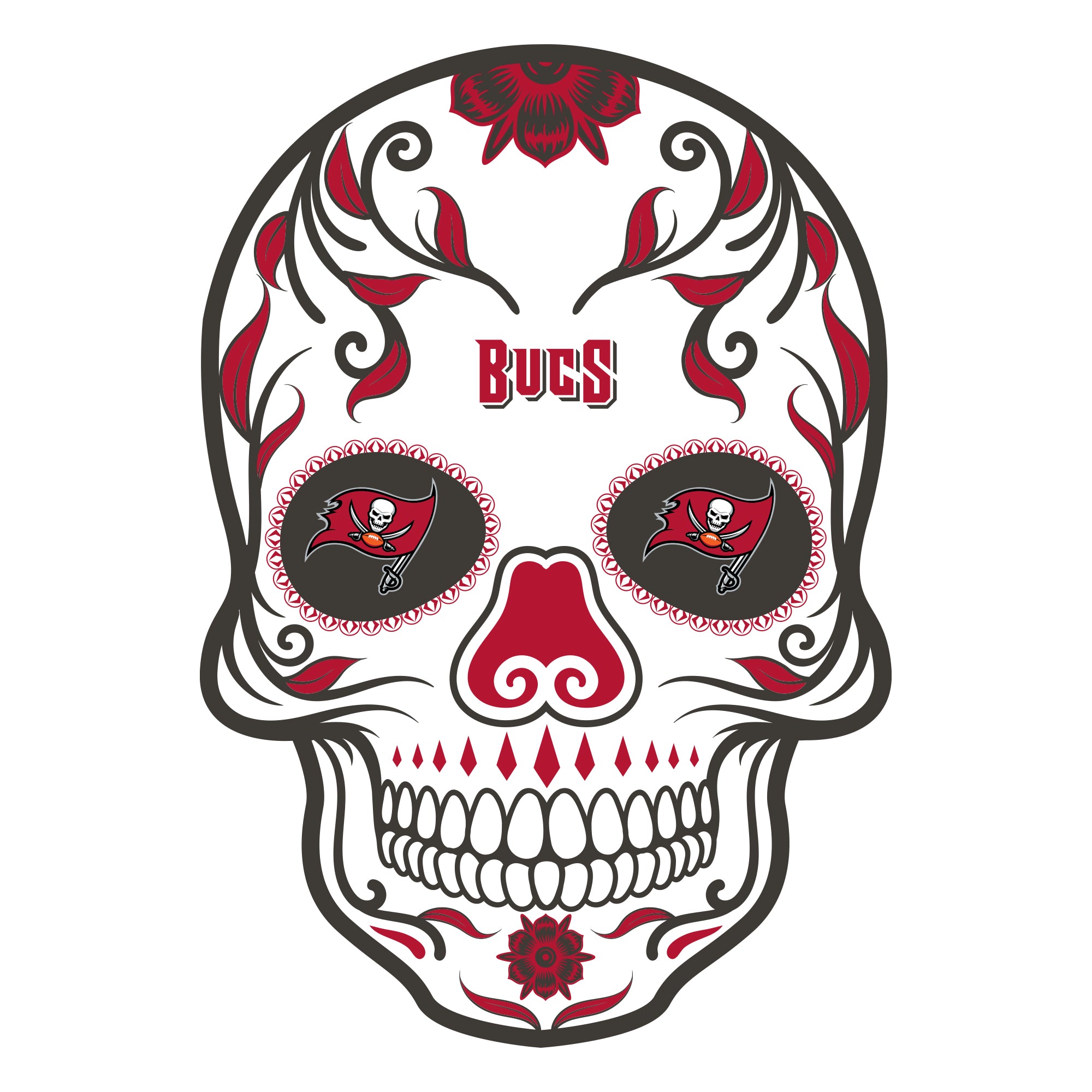 Tampa Bay Buccaneers Logo SVG, Bucs Fan Skull SVG