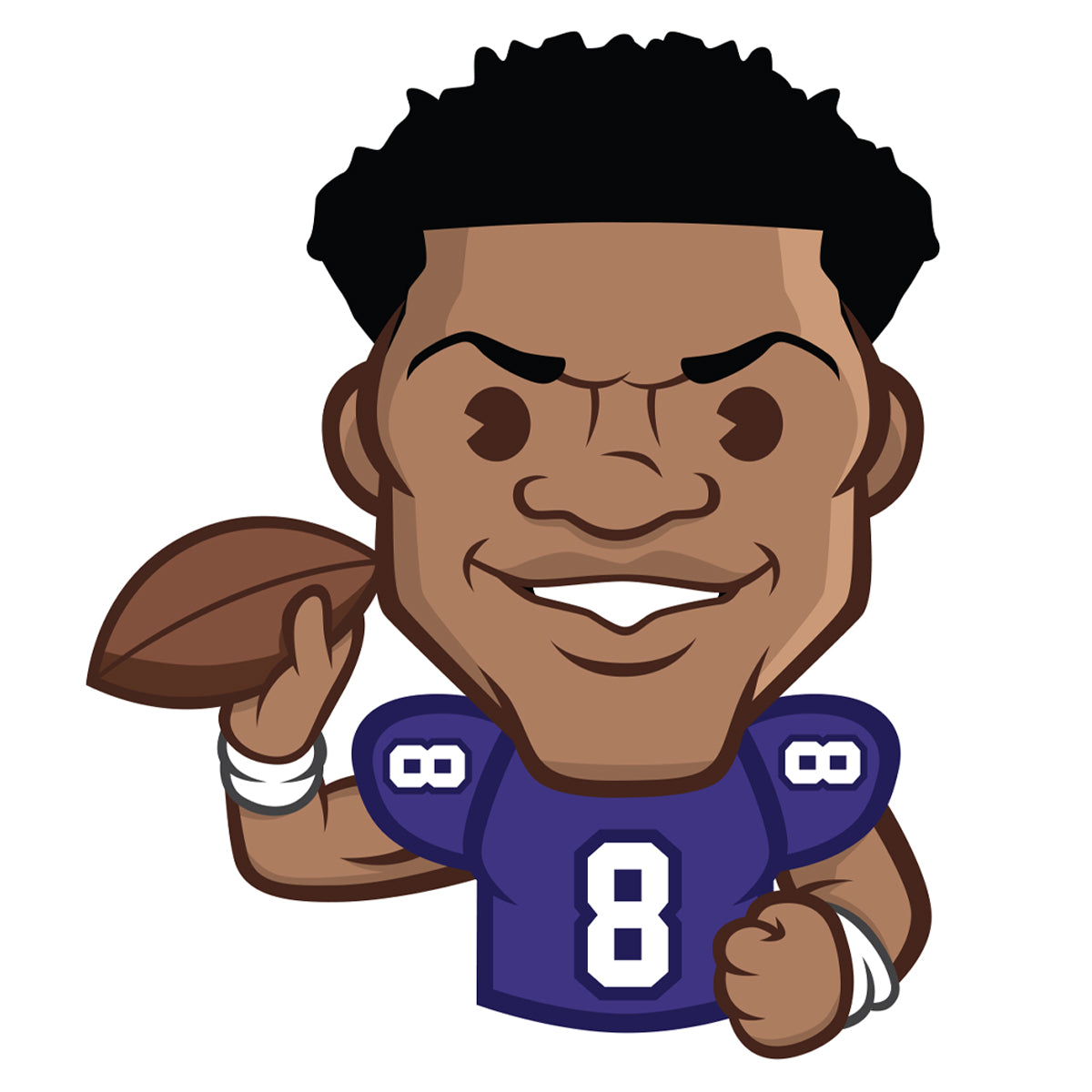 Baltimore Ravens: Lamar Jackson 2022 Emoji - Officially Licensed NFLPA