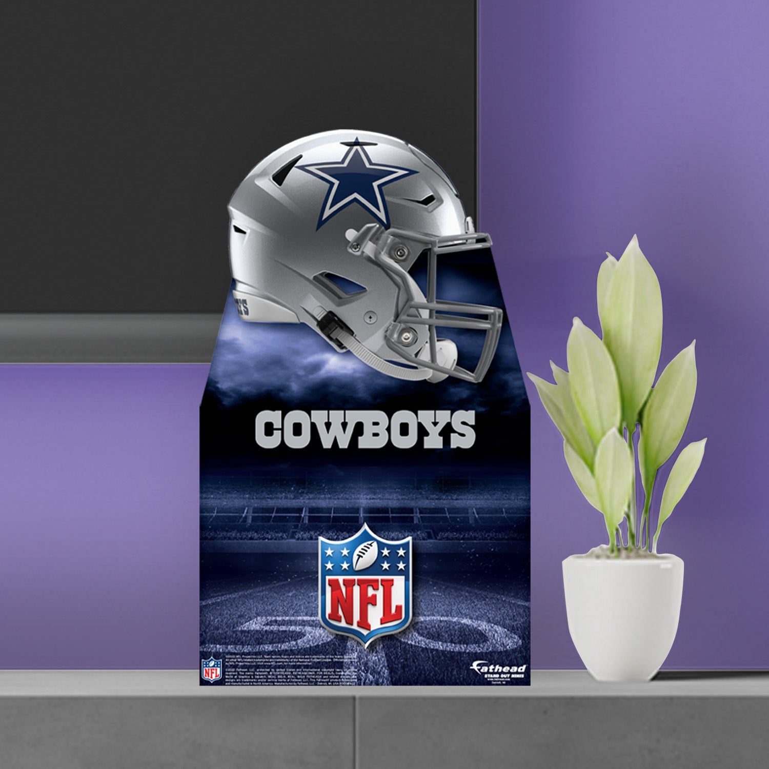 Dallas Cowboys: 2022 Helmet Mini Cardstock Cutout - Officially
