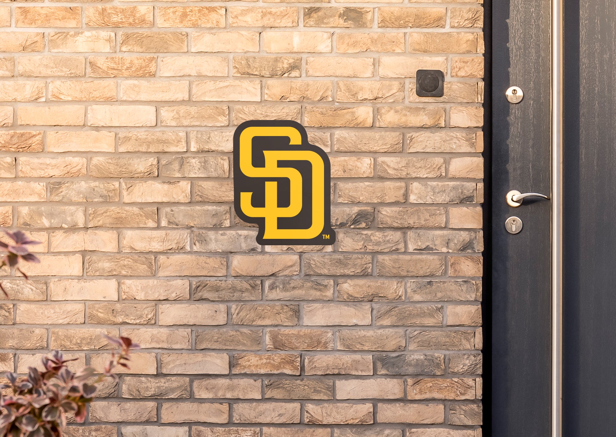 San Diego Padres (Brown): Logo Pattern - MLB Peel & Stick Wallpaper 24” x 16’ 33 SF