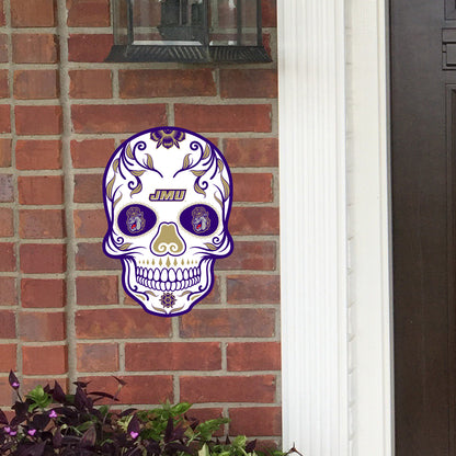 James Madison Dukes:   Outdoor Skull        - Officially Licensed NCAA    Outdoor Graphic
