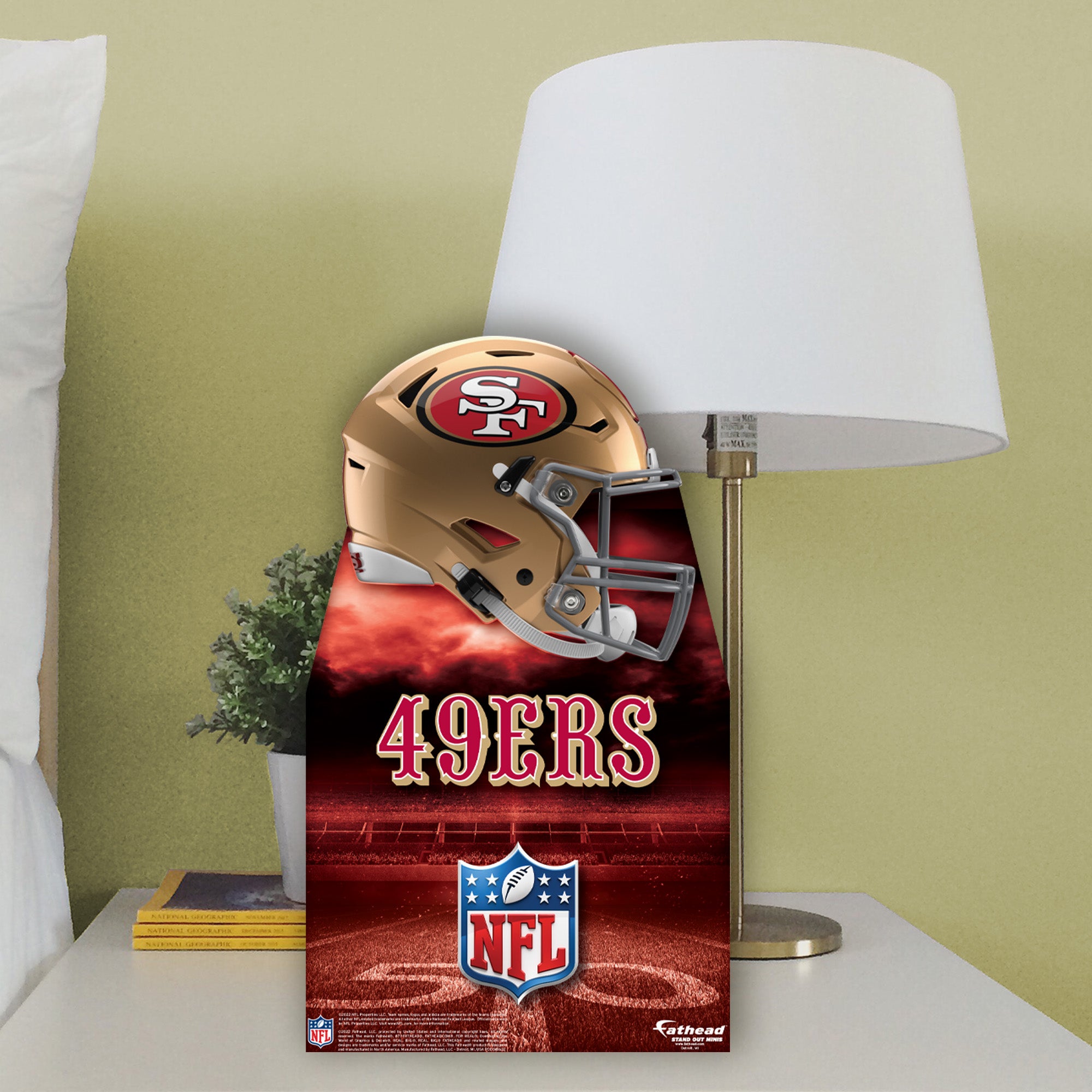 San Francisco 49ers: 2022 Helmet Life-Size Foam Core Cutout - Official –  Fathead