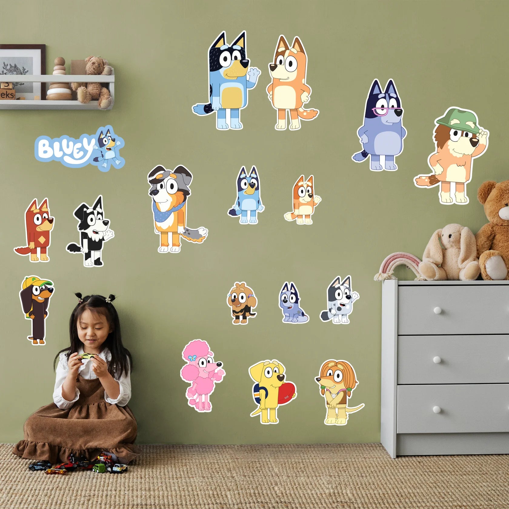 Bluey tagged "charactersocks" Fathead