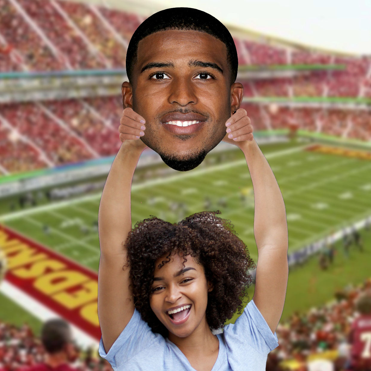 Washington Commanders: Bobby Wagner Foam Core Cutout  - Officially Licensed NFLPA    Big Head