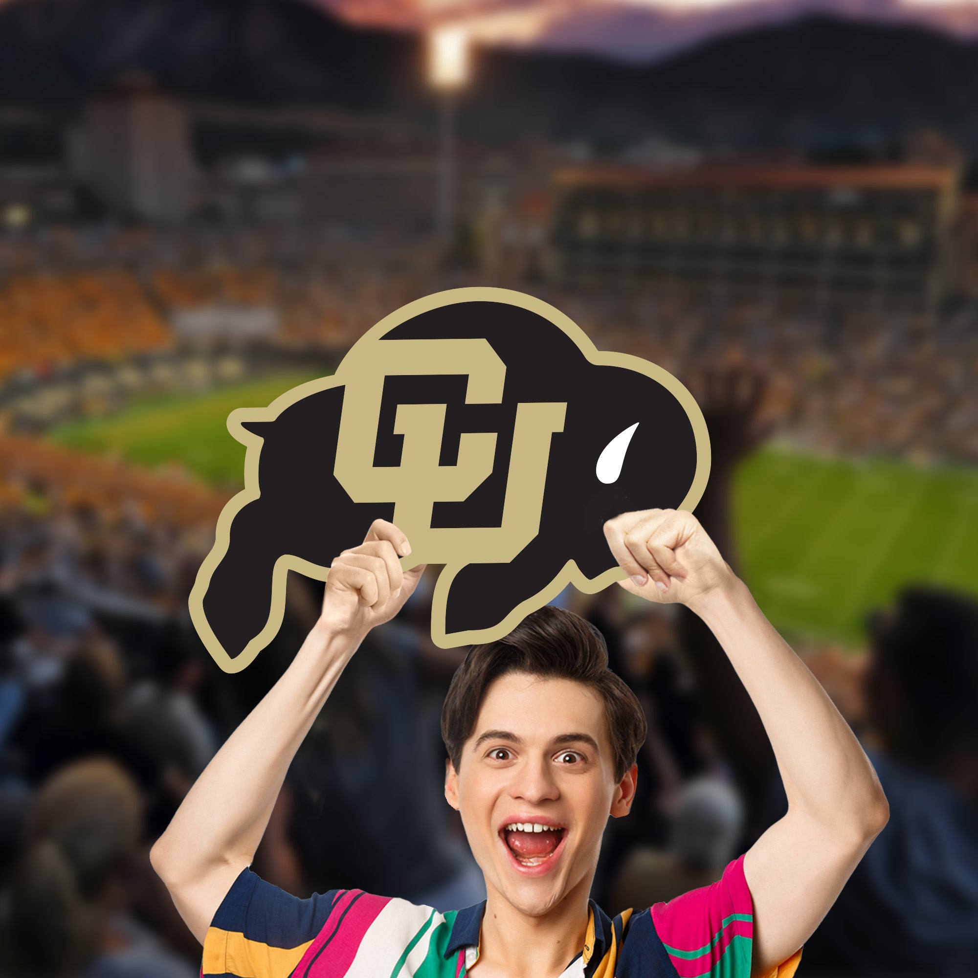 Colorado Buffaloes Logo - Big Head - Official NCAA - Foam Core Cutout ...