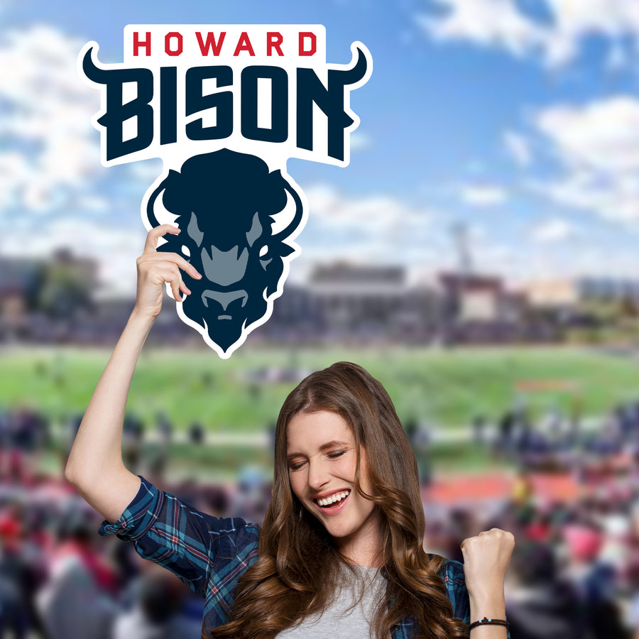 Howard Bison Logo - Big Head - Official NCAA - Foam Core Cutout