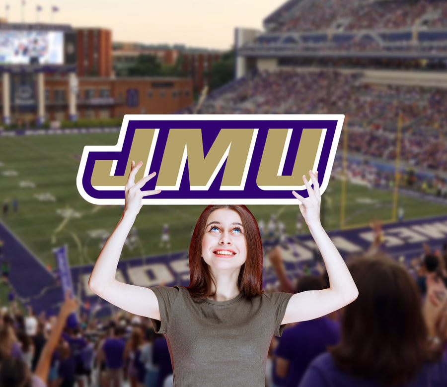 James Madison Dukes Logo - Big Head - Official NCAA - Foam Core Cutout