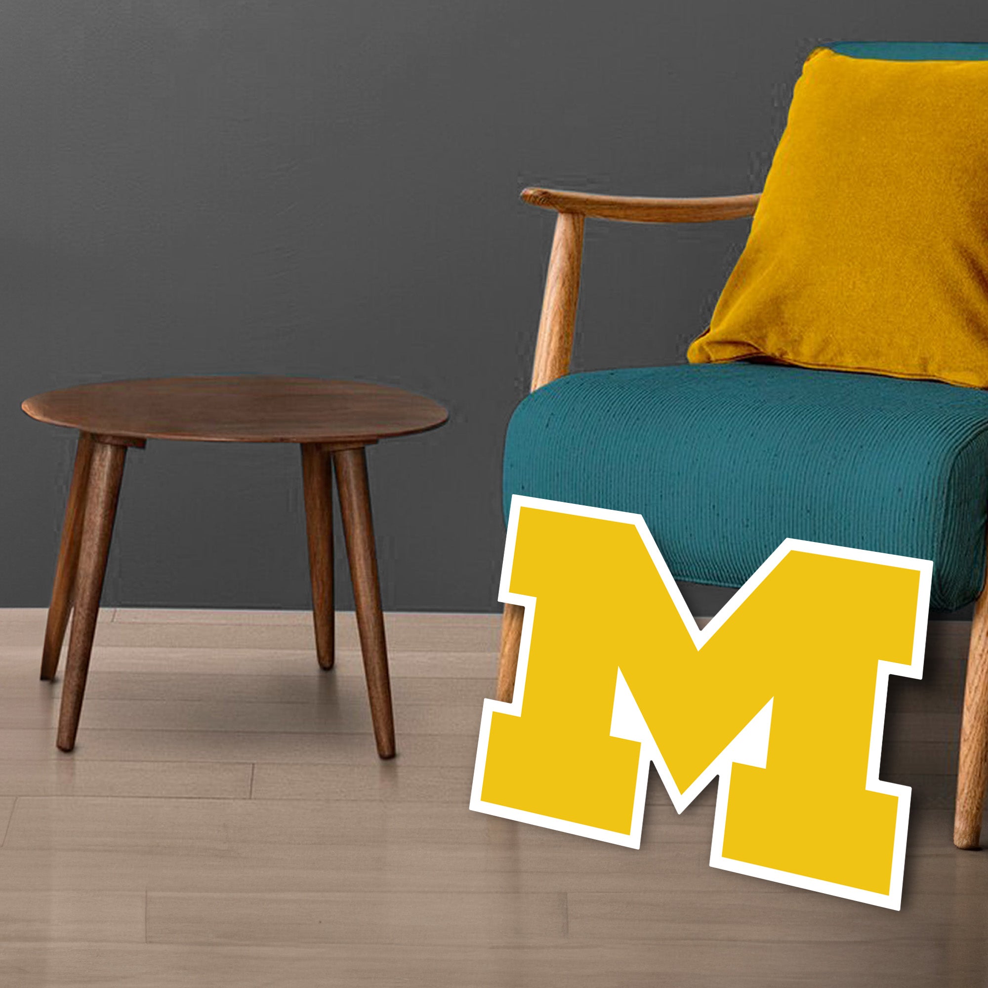 Michigan Core Values Michigan Wolverines Logo - Big Head - Official NCAA - Foam Core Cutout ...