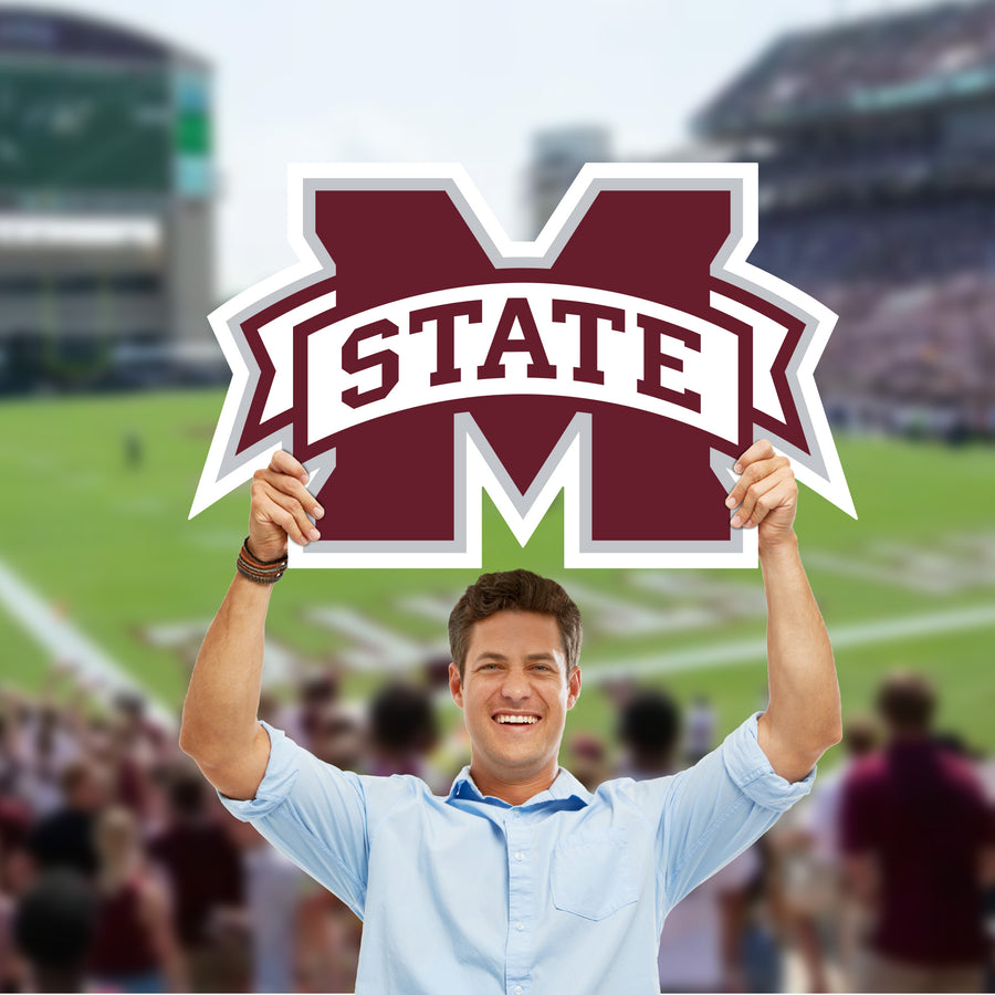 Mississippi State Bulldogs Logo - Big Head - Official NCAA - Foam Core Cutout