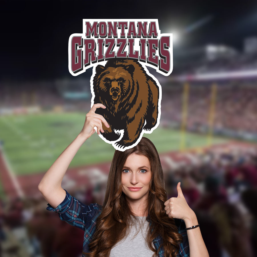 Montana Grizzlies Logo - Big Head - Official NCAA - Foam Core Cutout