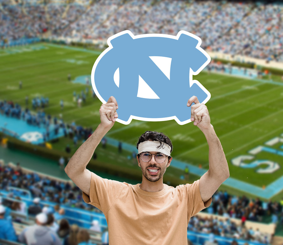 North Carolina Tar Heels Logo - Big Head - Official NCAA - Foam Core Cutout