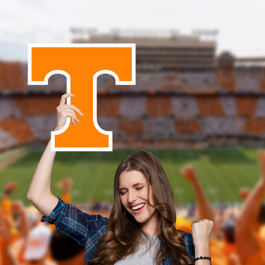 Tennessee Volunteers Logo - Big Head - Official NCAA - Foam Core Cutout
