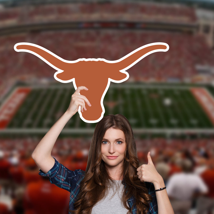 Texas Longhorns Logo - Big Head - Official NCAA - Foam Core Cutout