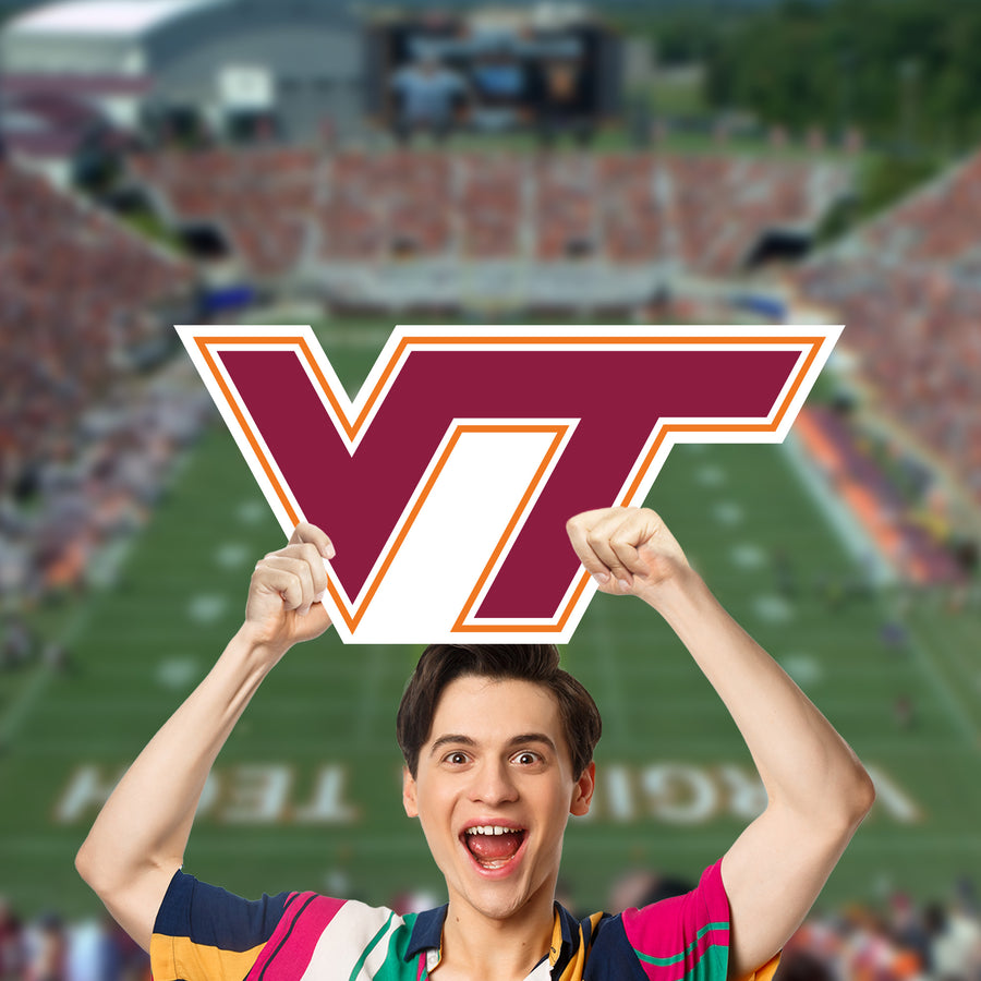 Virginia Tech Hokies Logo - Big Head - Official NCAA - Foam Core Cutout