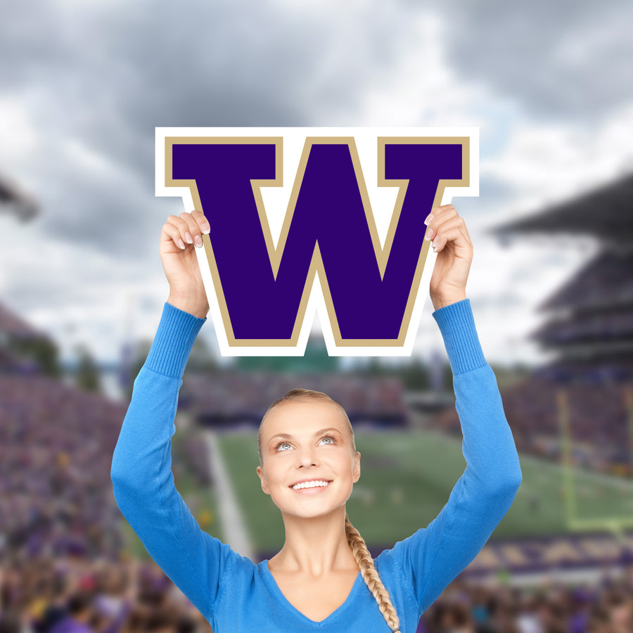 Washington Huskies Logo - Big Head - Official NCAA - Foam Core Cutout