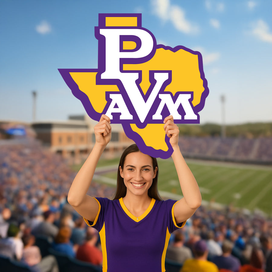 Prairie View A&M Panthers Logo - Big Head - Official NCAA - Foam Core Cutout