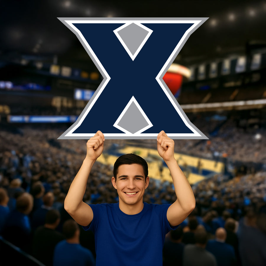 Xavier Musketeers Logo - Big Head - Official NCAA - Foam Core Cutout