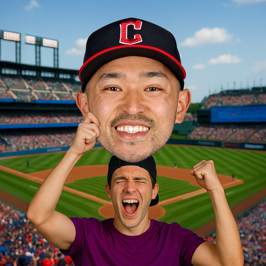 Steven Kwan - Big Head - Official MLB - Cleveland Guardians - Foam Core Cutout