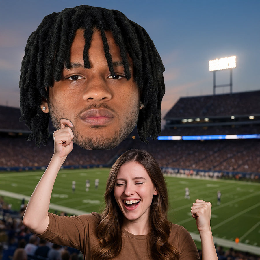 Omarion Hampton - Big Head - Official NFLPA - Los Angeles Chargers - Foam Core Cutout
