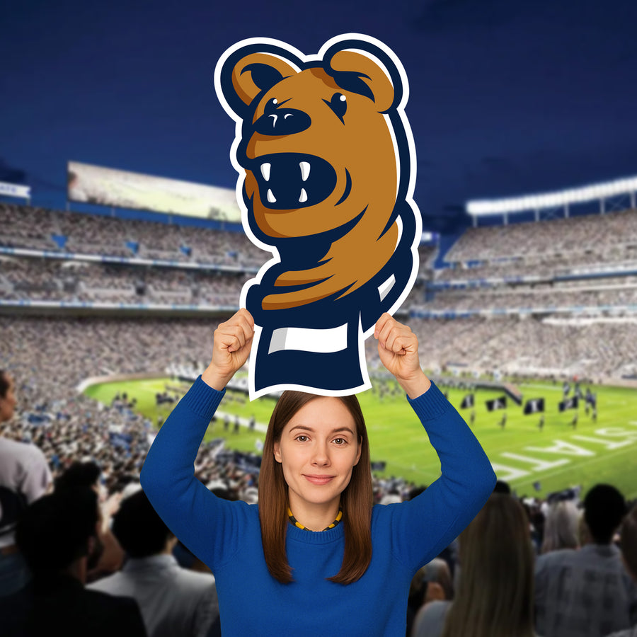 The Nittany Lion - Illustrated Mascot Big Head - Official NCAA - Penn State Nittany Lions - Foam Core Cutout