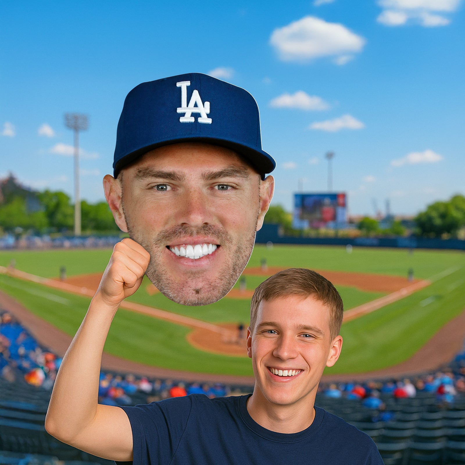 Mlb Head Freddie Freeman - Big Head - Official MLB - Los Angeles Dodgers - Foam ...