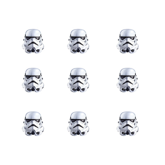 Sheet of 9 - storm trooper Mini Cardstock Cutout - Officially Licensed Star Wars Big Head