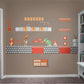 Super Mario Bros.: Bowser Castle Room Theme Mural        - Officially Licensed Nintendo Removable Wall   Adhesive Decal