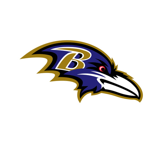 Sheet of 5 -Baltimore Ravens:   Logo Minis        - Officially Licensed NFL Removable Wall   Adhesive Decal