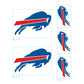 Sheet of 5 -Buffalo Bills:   Logo Minis        - Officially Licensed NFL Removable Wall   Adhesive Decal