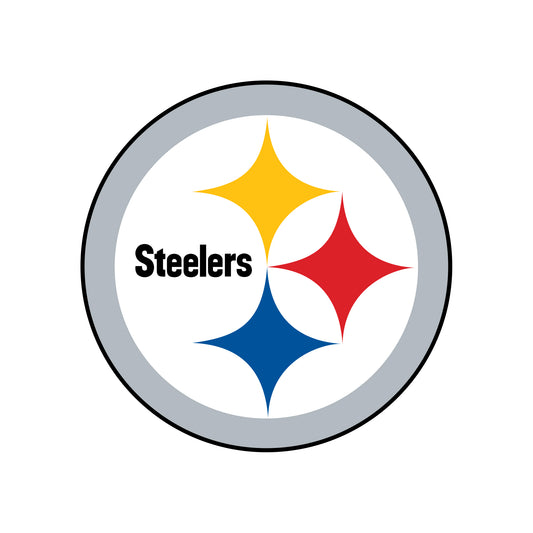 Sheet of 5 -Pittsburgh Steelers:   Logo Minis        - Officially Licensed NFL Removable Wall   Adhesive Decal