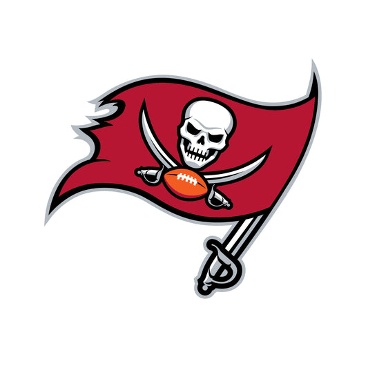 Sheet of 5 -Tampa Bay Buccaneers:   Logo Minis        - Officially Licensed NFL Removable Wall   Adhesive Decal
