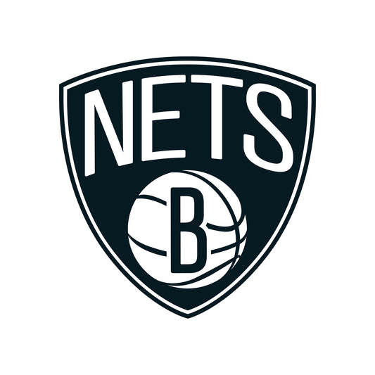 Sheet of 5 -Brooklyn Nets:   Logos Mini        - Officially Licensed NBA Removable Wall   Adhesive Decal
