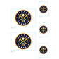 Sheet of 5 -Denver Nuggets:   Logos Mini        - Officially Licensed NBA Removable Wall   Adhesive Decal