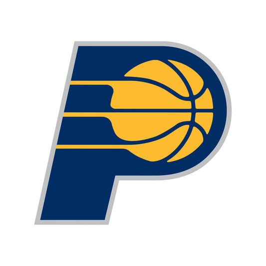 Sheet of 5 -Indiana Pacers:   Logos Mini        - Officially Licensed NBA Removable Wall   Adhesive Decal