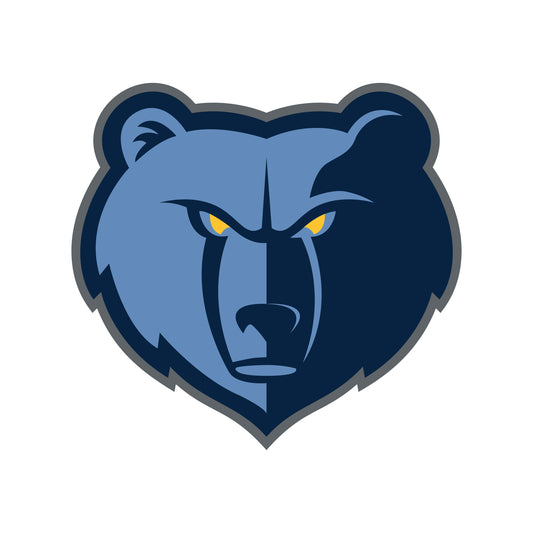 Sheet of 5 -Memphis Grizzlies:   Logos Mini        - Officially Licensed NBA Removable Wall   Adhesive Decal