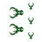 Sheet of 5 -Milwaukee Bucks:   Logos Mini        - Officially Licensed NBA Removable Wall   Adhesive Decal