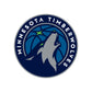Sheet of 5 -Minnesota Timberwolves:   Logos Mini        - Officially Licensed NBA Removable Wall   Adhesive Decal