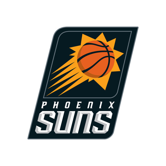 Sheet of 5 -Phoenix Suns:   Logos Mini        - Officially Licensed NBA Removable Wall   Adhesive Decal