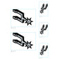Sheet of 5 -San Antonio Spurs:   Logos Mini        - Officially Licensed NBA Removable Wall   Adhesive Decal