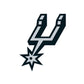 Sheet of 5 -San Antonio Spurs:   Logos Mini        - Officially Licensed NBA Removable Wall   Adhesive Decal