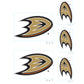 Sheet of 5 -Anaheim Ducks:   Logo Minis        - Officially Licensed NHL Removable    Adhesive Decal