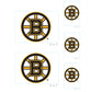 Sheet of 5 -Boston Bruins:   Logo Minis        - Officially Licensed NHL Removable    Adhesive Decal