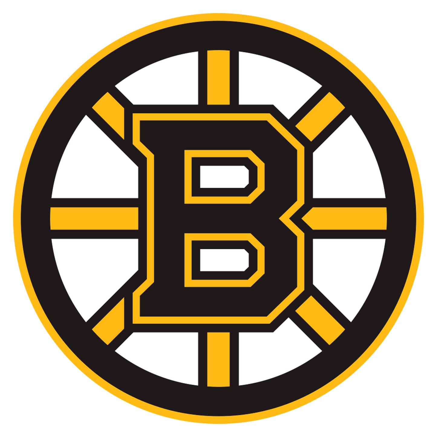 Sheet of 5 -Boston Bruins:   Logo Minis        - Officially Licensed NHL Removable    Adhesive Decal