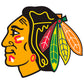 Sheet of 5 -Chicago Blackhawks:   Logo Minis        - Officially Licensed NHL Removable    Adhesive Decal