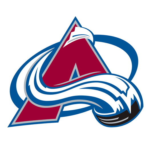 Sheet of 5 -Colorado Avalanche:   Logo Minis        - Officially Licensed NHL Removable    Adhesive Decal