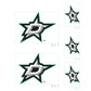 Sheet of 5 -Dallas Stars:   Logo Minis        - Officially Licensed NHL Removable    Adhesive Decal