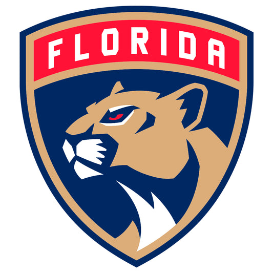 Sheet of 5 -Florida Panthers:   Logo Minis        - Officially Licensed NHL Removable    Adhesive Decal