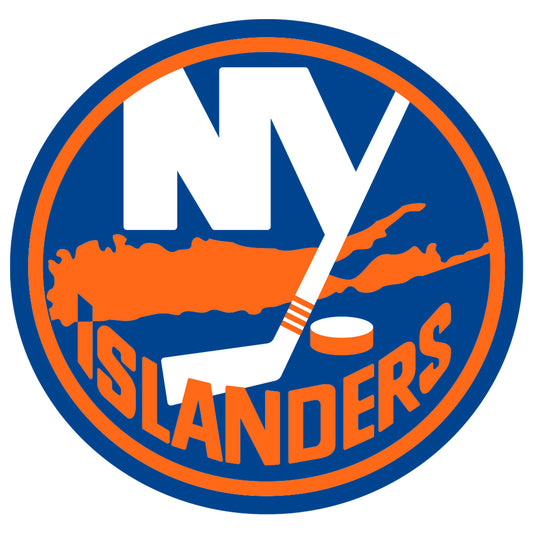 Sheet of 5 -New York Islanders:   Logo Minis        - Officially Licensed NHL Removable    Adhesive Decal