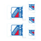 Sheet of 5 -New York Rangers:   Logo Minis        - Officially Licensed NHL Removable    Adhesive Decal